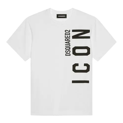Áo Phông Nam Dsquared2 D2Kids Icon T-Shirt KDQ0925D0015DQ100 Màu Trắng Size L