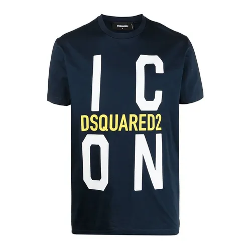 Áo Phông Nam Dsquared2 Icon Cool Cotton Slim Fit Tshirt Màu Xanh Navy Size XS - Thời trang - Vua Hàng Hiệu