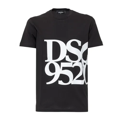 Áo Phông Nam Dsquared2 Icon Cotton Tshrit Màu Đen Size L