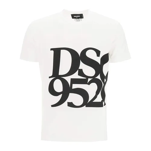 Áo Phông Nam Dsquared2 Icon Cotton Tshrit Màu Trắng Size S