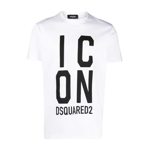 Áo Phông Nam Dsquared2 Icon Tshirt S79GC0077S23009 Màu Trắng Size XS