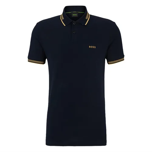Áo Polo Nam Hugo Boss Men's Stretch Cotton Slim Fit Buttoned Polo Collar T Shirt 50506193 401 Màu Xanh Navy Size L - Thời trang - Vua Hàng Hiệu