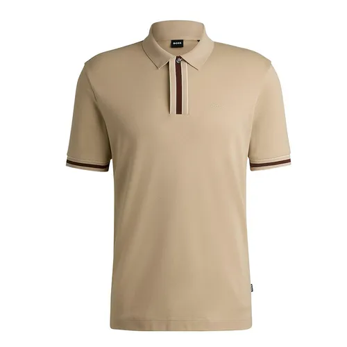 Áo Polo Nam Hugo Boss Parlay 50486186 275 Màu Be Size S