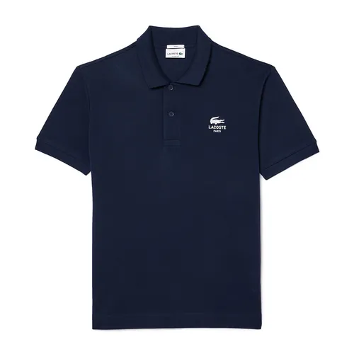 Áo Polo Unisex Lacoste Classic Fit Signature Print L.12.12 Polo Shirt PH2723 51 166 Màu Xanh Navy Size 3