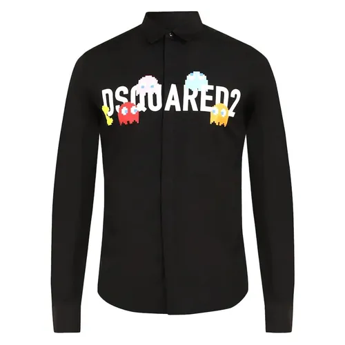 Áo Sơ Mi Nam Dsquared2 Men Black Prints Casual Shirts 0105007235A23006 Màu Đen Size 42 - Thời trang - Vua Hàng Hiệu