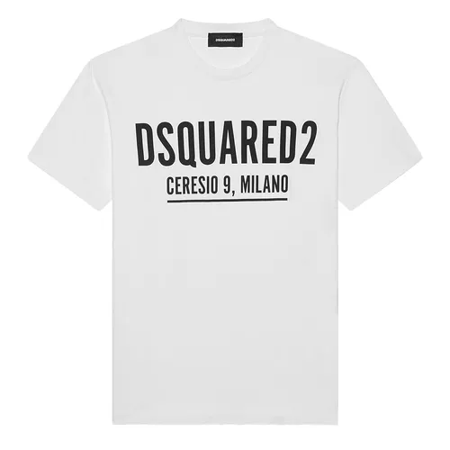 DSquared2 Áo thun - Áo Thun Nam Dsquared2 Ceresio 9 Cool S71GD1058S23009100 Tshirt Màu Trắng Size XS - Vua Hàng Hiệu