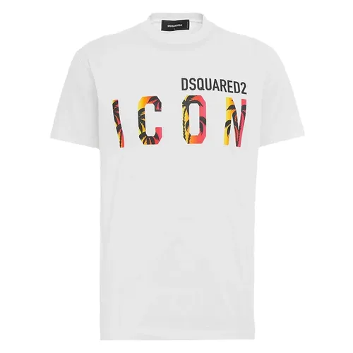 DSquared2 Áo thun - Áo Thun Nam DSquared2 Men's Icon Sunset Cool Round Neck Short Sleeve T-Shirt S79GC0065 Màu Trắng Size M - Vua Hàng Hiệu