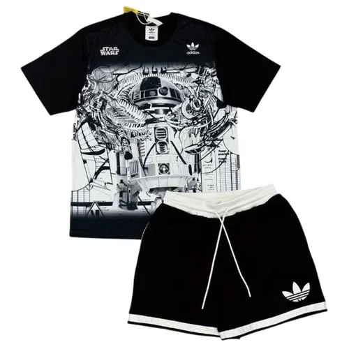 Bộ Quần Áo Cộc Tay Nam Adidas Star Wars X Nanzuka Graphic Short Erkek Màu Đen Size S