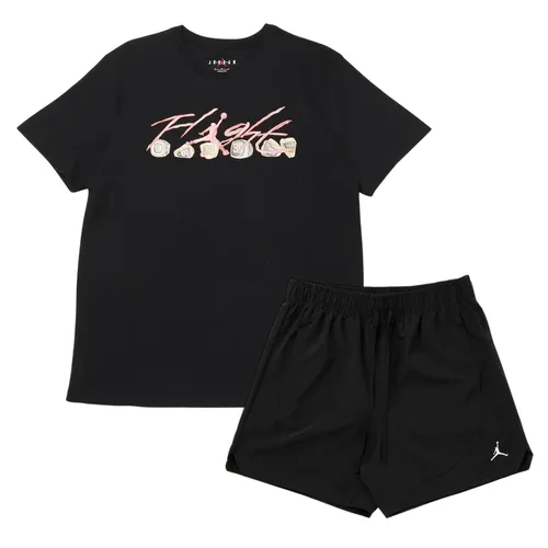 Bộ Quần Áo Cộc Tay Nam Nike Jordan Flight Essentials FN5967-010/FN5842-010 Màu Đen Size S