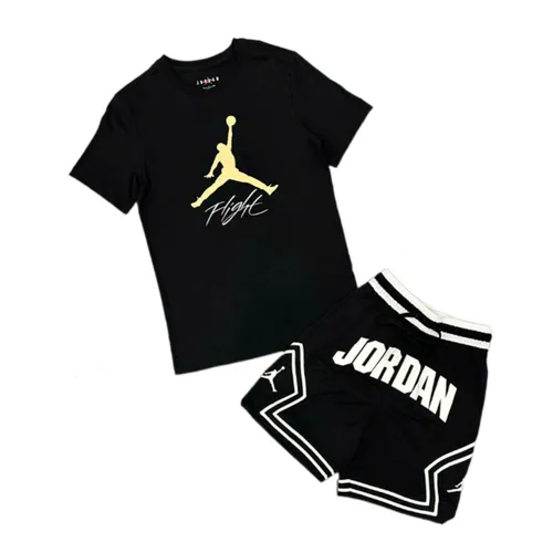 Bộ Quần Áo Cộc Tay Nam Nike Jordan Màu Đen Size S (Form Á)