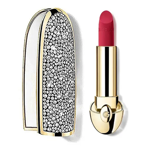 Son Môi Hồng dâu Pháp - Combo Vỏ Son + Son Guerlain Rouge G Velvet Refill 772 Le Rose Bourbon Màu Hồng Dâu - Vua Hàng Hiệu