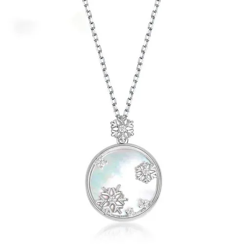 Lili Jewelry Bạc - Dây Chuyền Nữ Lili Jewelry Đính Đá CZ Bông Tuyết LILI_879669 Màu Bạc - Vua Hàng Hiệu