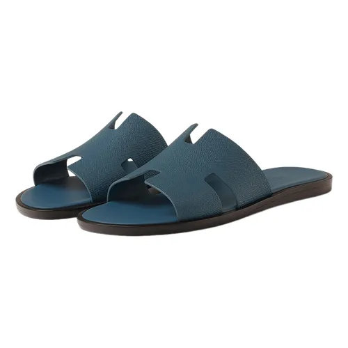 Dép Hermès Izmir Sandal H221824ZHBT390 Màu Xanh Biển 39.5 - Dép - Vua Hàng Hiệu
