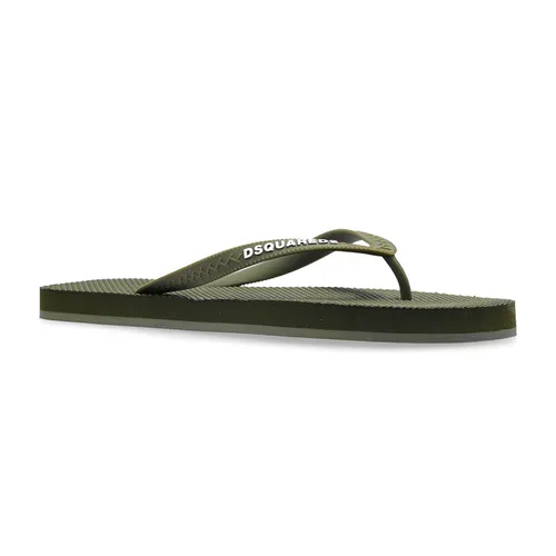 Dép - Dép Xỏ Ngón Nam Dsquared2 Flip Flop FFM0001 17200001 8085 Màu Xanh Rêu Size 42 - Vua Hàng Hiệu