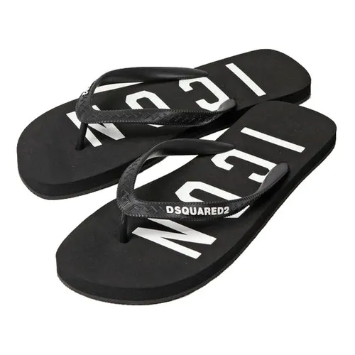 Dép - Dép Xỏ Ngón Nam Dsquared2 Icon Logo Flip Flops FFM0001 17203516 Màu Đen Size 41 - Vua Hàng Hiệu