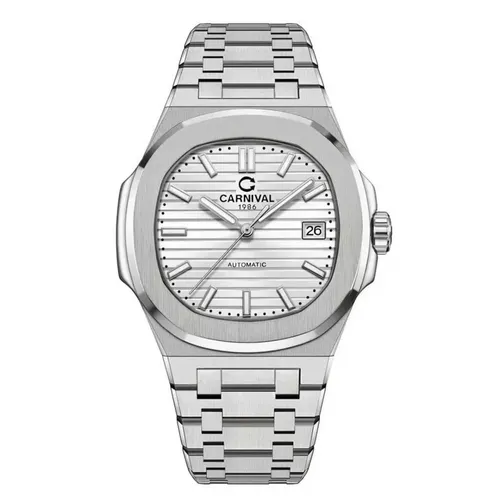Đồng Hồ Nam Carnival 8108G1-VT-T Màu Bạc