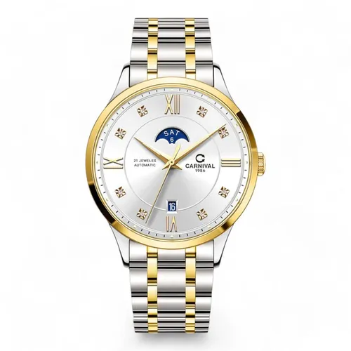 Đồng Hồ Nam Carnival Automatic 8097G-CV-T (8097G) Màu Vàng Trắng - Đồng hồ - Vua Hàng Hiệu