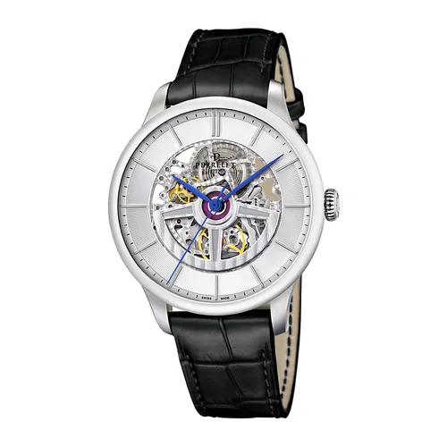 Perrelet - Đồng Hồ Nam Perrelet Skeleton Double Rotor Watch A1091/1 Màu Đen Bạc - Vua Hàng Hiệu