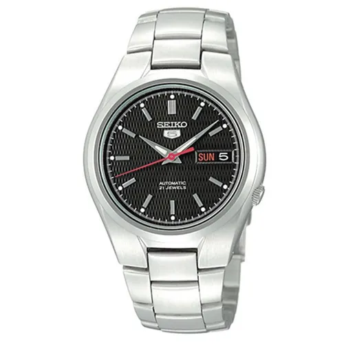 Đồng Hồ Nam Seiko 5 Automatic Black Dial Men Watch SNK607K1 Màu Bạc - Đen - Đồng hồ - Vua Hàng Hiệu