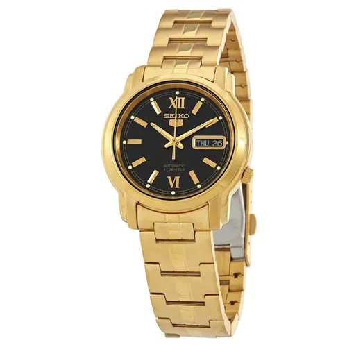 Đồng hồ - Đồng Hồ Nam Seiko 5 Automatic Black Dial Men Watch SNKK86K1 Màu Vàng Đen - Vua Hàng Hiệu