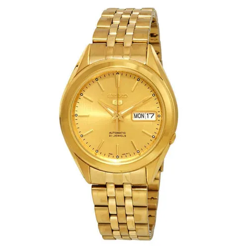 Đồng hồ - Đồng Hồ Nam Seiko 5 Automatic Gold Dial Men Watch SNKL28K1 Màu Vàng - Vua Hàng Hiệu