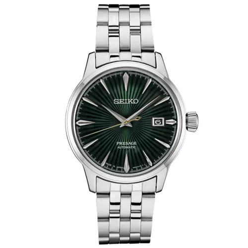 Đồng hồ - Đồng Hồ Nam Seiko Cocktail Automatic Green SRPE15J1 Màu Xanh Bạc - Vua Hàng Hiệu