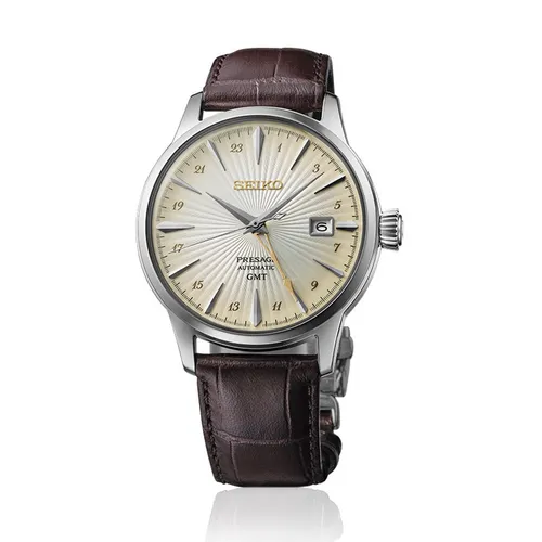 Đồng hồ - Đồng Hồ Nam Seiko Presage Cocktail Watch SSK041J1 Màu Nâu Bạc - Vua Hàng Hiệu
