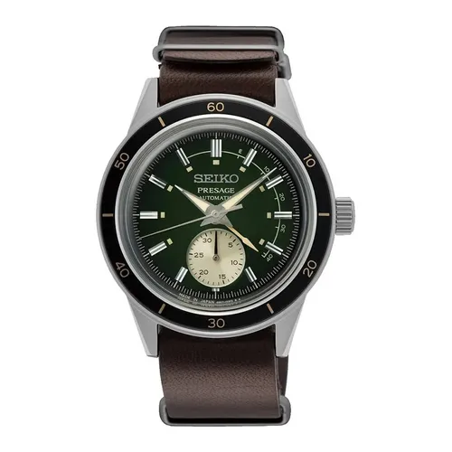 Đồng hồ - Đồng Hồ Nam Seiko Presage Style 60s Watch SSA451J1 Màu Nâu - Vua Hàng Hiệu