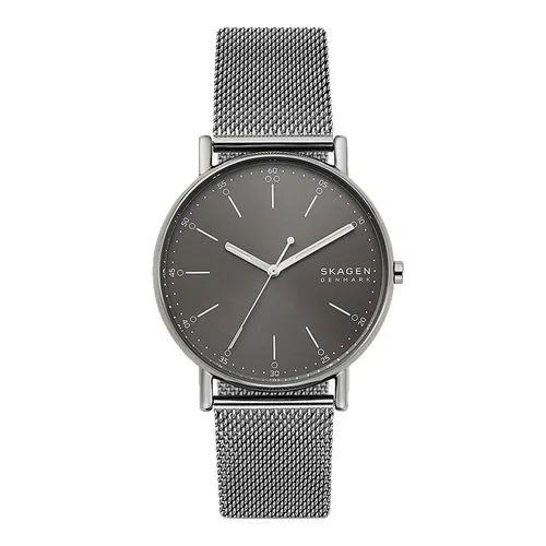 Đồng hồ - Đồng Hồ Nam Skagen Signatur Gray Steel Mesh Watch SKW6577 Màu Xám - Vua Hàng Hiệu