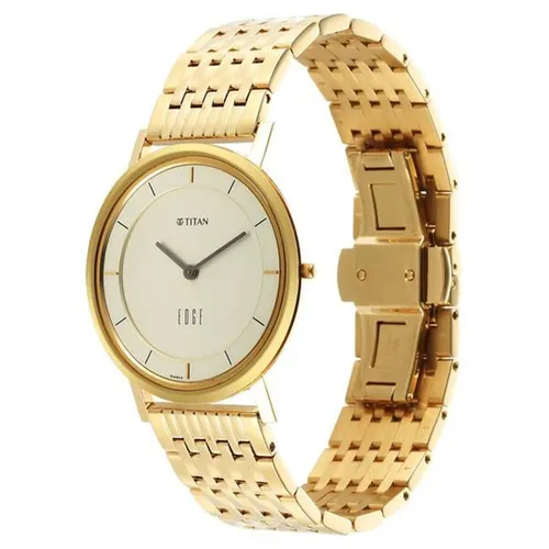 Đồng Hồ Nam Titan Edge Metal Yellow Dial Stainless Steel 1595YM01 Màu Vàng