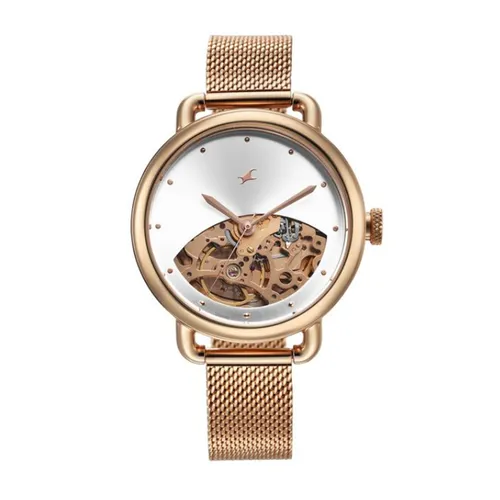 Đồng hồ Fastrack Ấn Độ Máy cơ - Automatic - Đồng Hồ Nữ Fastrack 34 Brown Automatic 6288WM01 Màu Nâu - Vua Hàng Hiệu