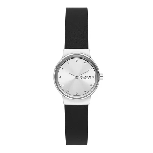 Skagen - Đồng Hồ Nữ Skagen Freja Lille Two-Hand Black Leather Watch SKW3119 Màu Đen - Vua Hàng Hiệu