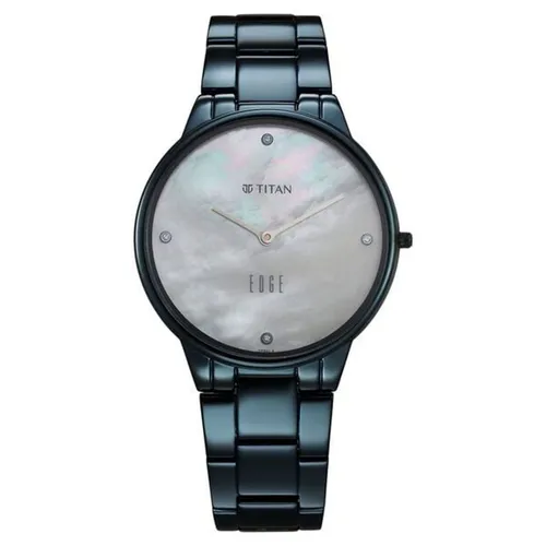 Đồng hồ - Đồng Hồ Nữ Titan Edge Metal Ladies Allure Quartz Analog 2734QM01 Màu Xanh - Vua Hàng Hiệu