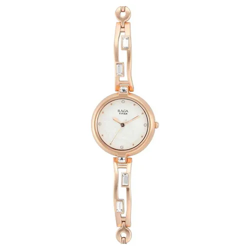 Đồng Hồ Nữ Titan I Am White Dial Women Watch 2581WM02 Màu Vàng/Trắng - Đồng hồ - Vua Hàng Hiệu