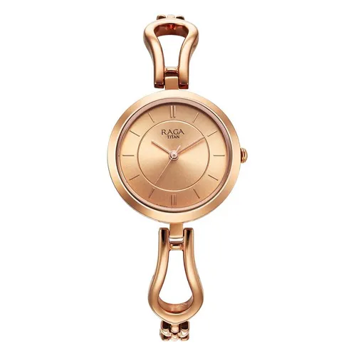 Đồng Hồ Nữ Titan Raga Rose Gold Dial Watch 2727WM01 Màu Vàng Hồng