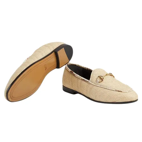 Giày - Giày Lười Nữ Gucci Loafer Cream 577376-GZ610-9590 Màu Trắng Kem Size 37 - Vua Hàng Hiệu