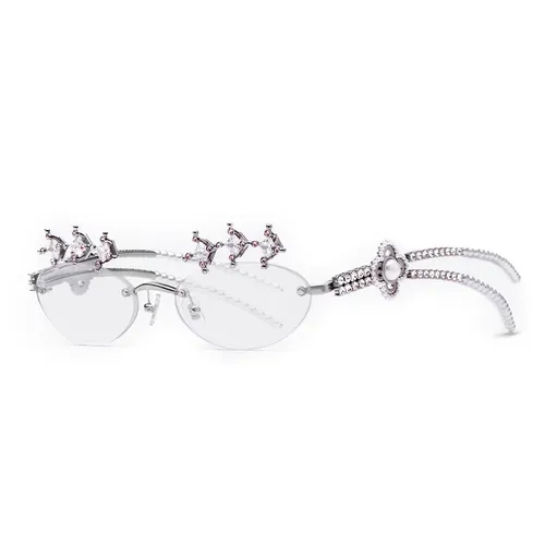 Kính mắt Gentle Monster Kính mắt cận - Kính Mắt Cận Gentle Monster Briolette 02 Màu Bạc - Vua Hàng Hiệu