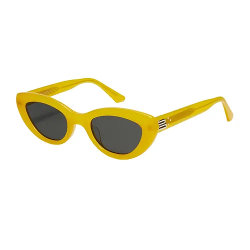 Kính Mát Unisex Gentle Monster Conic YC7 Sunglasses Màu Vàng Xám - Kính mắt - Vua Hàng Hiệu