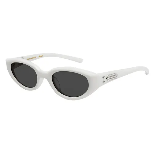 Kính Mát Gentle Monster Sunglasses Jennie Fish Tail W2 Màu Trắng - Kính mắt - Vua Hàng Hiệu