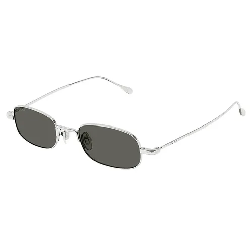 Kính mắt - Kính Mát Gucci Silver Rectangular Sunglasses GG1648S 008 Màu Xám/Bạc - Vua Hàng Hiệu