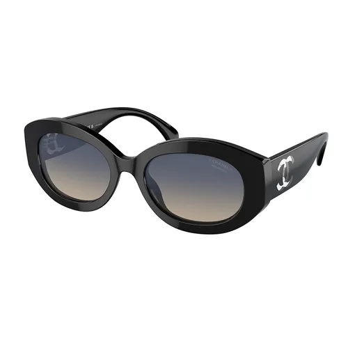 Kính Mát Nữ Chanel Sunglasses 0CH5528 C501W1 Black Màu Đen
