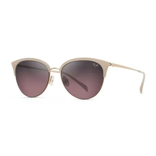 Kính Mát Nữ Maui Jim Sunglasses 330 05RS Màu Nâu/Trắng