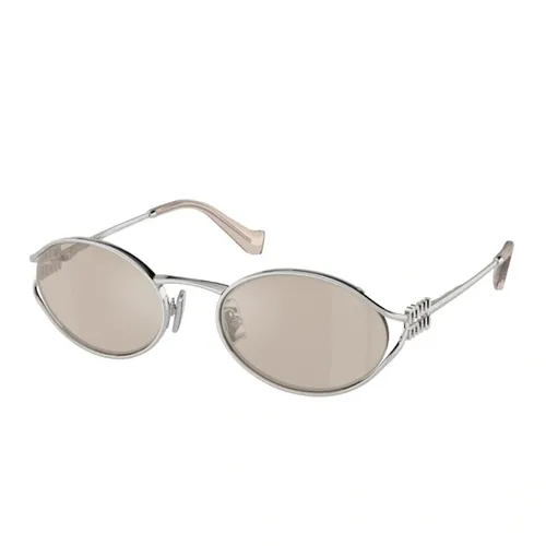 Kính Mát Nữ Miu Miu 0MU 52YS 1BC10F Silver Màu Bạc