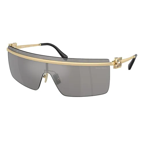 Kính Mát Nữ Miu Miu Sunglasses 0MU 50ZS ZVN1I2 Màu Xám/Gold