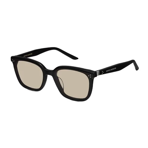 Kính Mát Unisex Gentle Monster By Row 01 BR Sunglasses Màu Đen Nâu