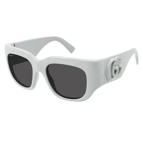 Kính Mát Unisex Gucci GG1545S 003 Shiny Grey Sunglasses Màu Xám - Kính mắt - Vua Hàng Hiệu