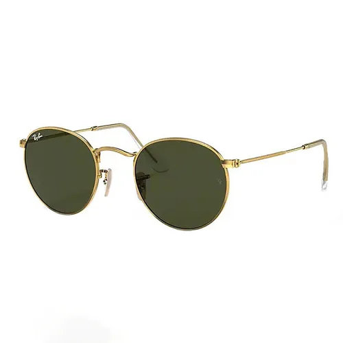 Kính Mát Unisex Rayban Sunglasse Round RB3447 001 Màu Xanh Vàng