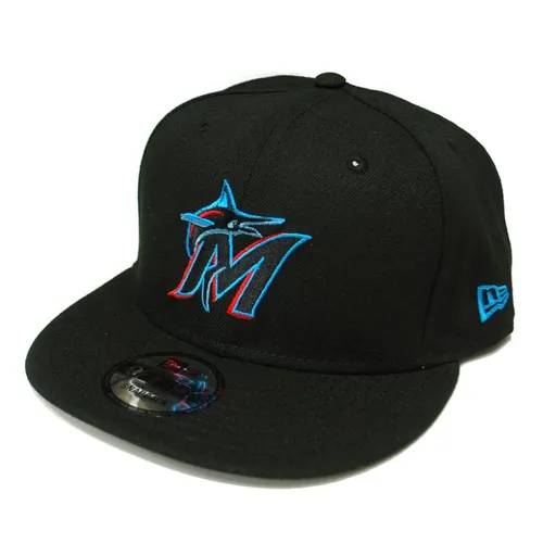 New Era - Mũ New Era USA 9fifty Miami Marlins Snapback Cap Black Màu Đen - Vua Hàng Hiệu
