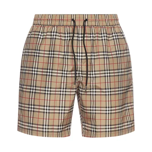 Quần Bơi Nam Burberry Check Print Swim Màu Beige Size S - Thời trang - Vua Hàng Hiệu