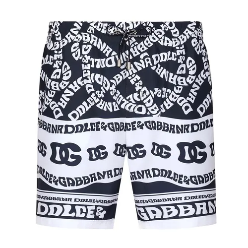 Quần Short Nam Dolce & Gabbana D&G Marina Logo-Print Swim Màu Đen Trắng Size S - Thời trang - Vua Hàng Hiệu